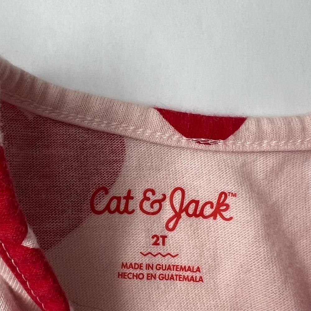 Cat & Jack Valentines Day Set with Bonus Pale Pink Sweatpants - Picture 3 of 9